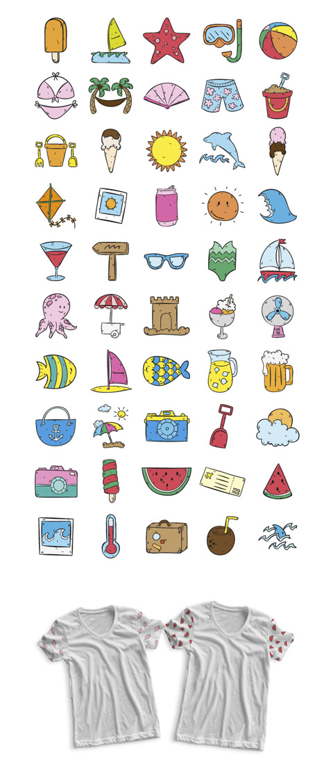 Hand_drawn_summertime_icons