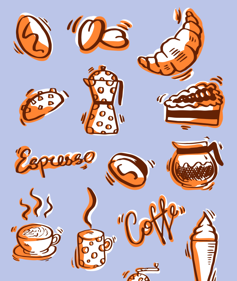 FREE Coffee Drawings Preview 1