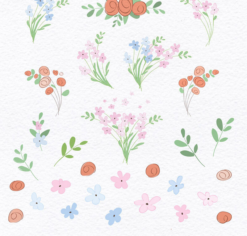 Spring Watercolor Collection 139