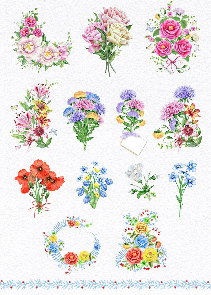 Spring Watercolor Collection 149