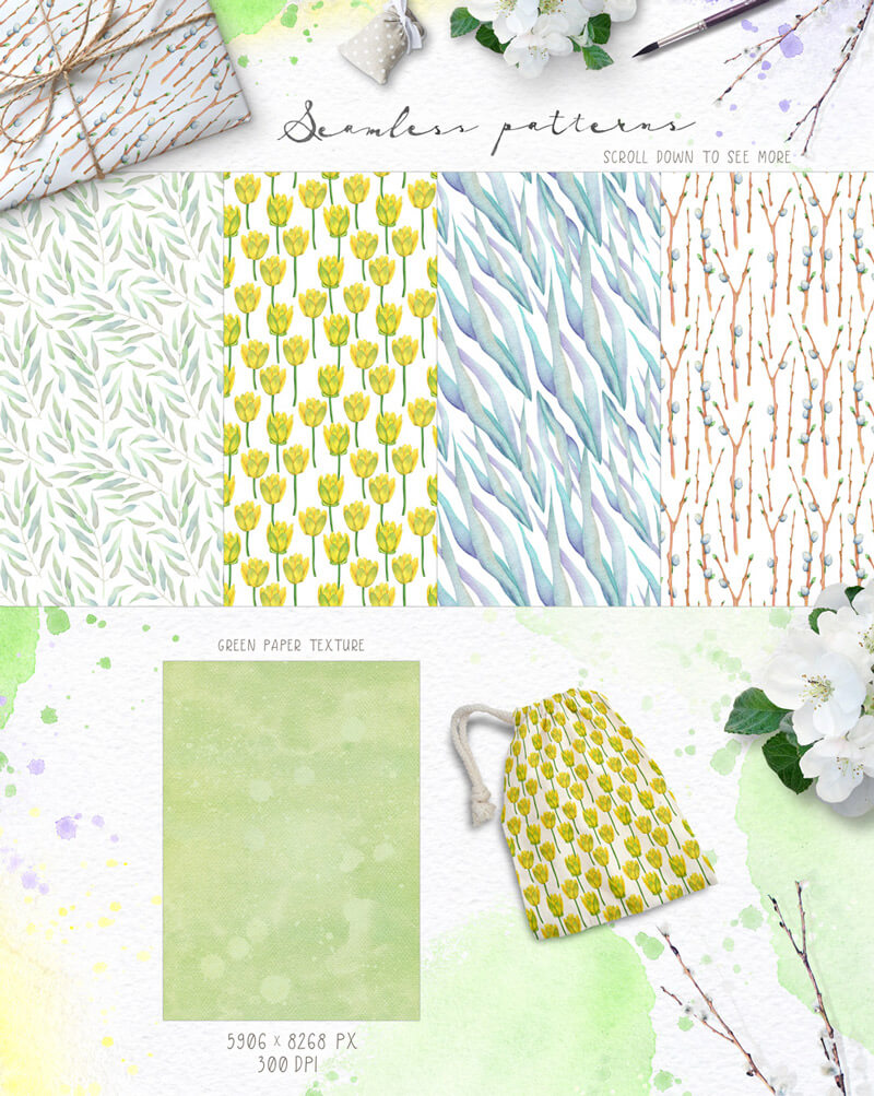 Spring Watercolor Collection 33