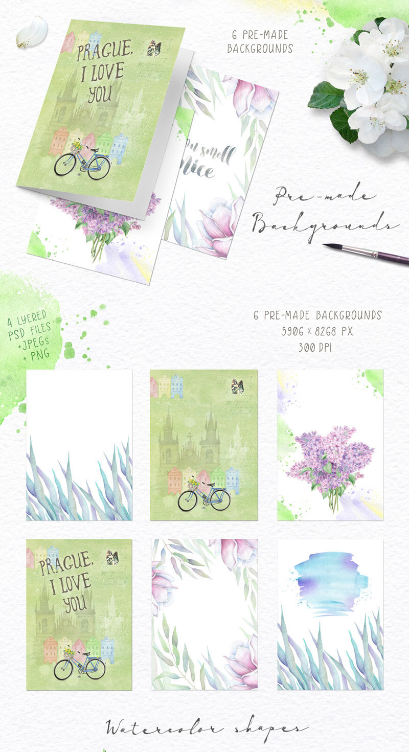 Spring Watercolor Collection 34