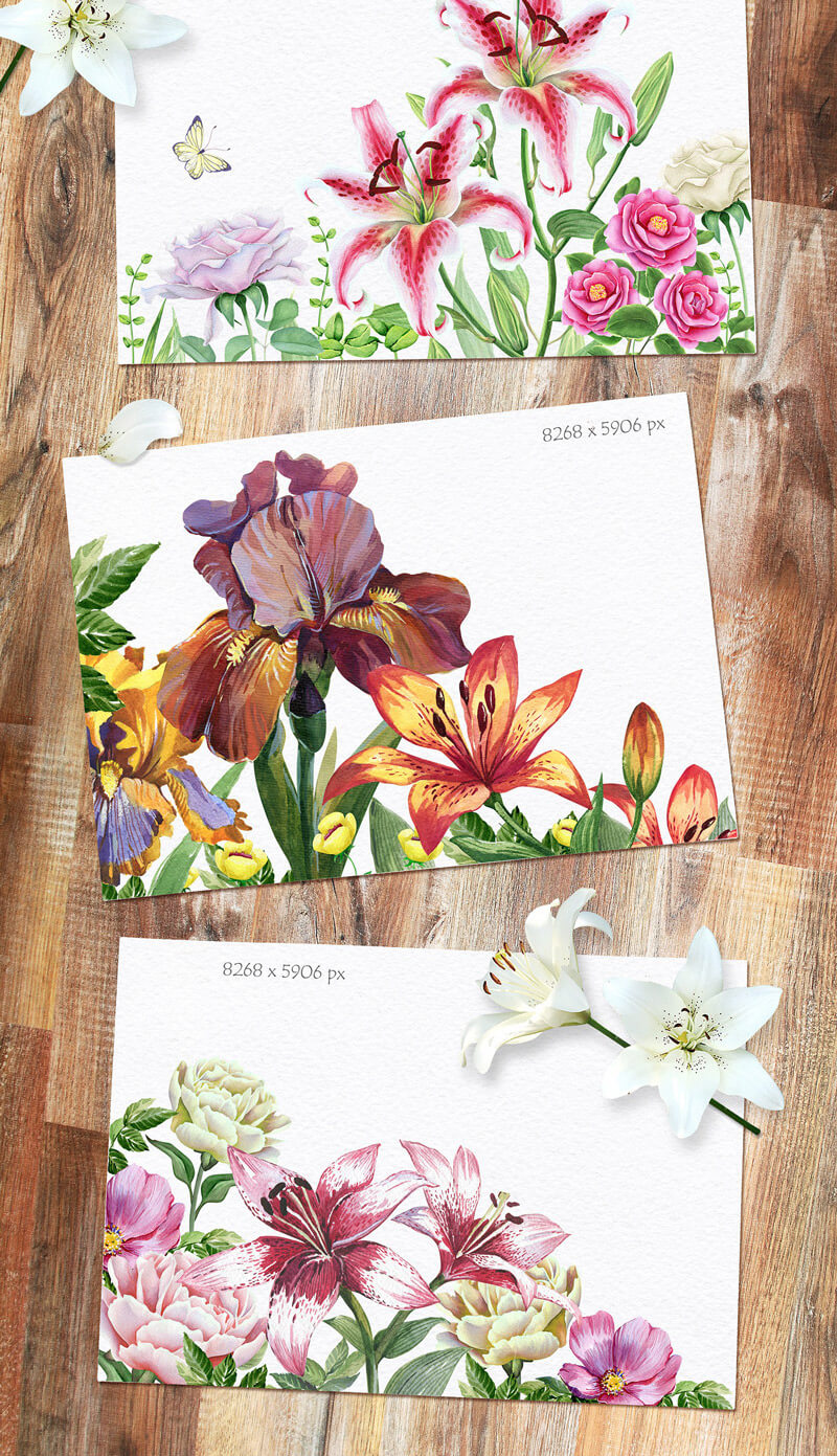 Spring Watercolor Collection 90