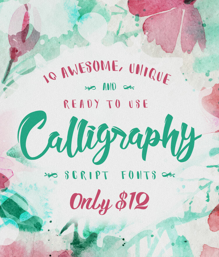 10 Awesome, unique calligraphy fonts Cover