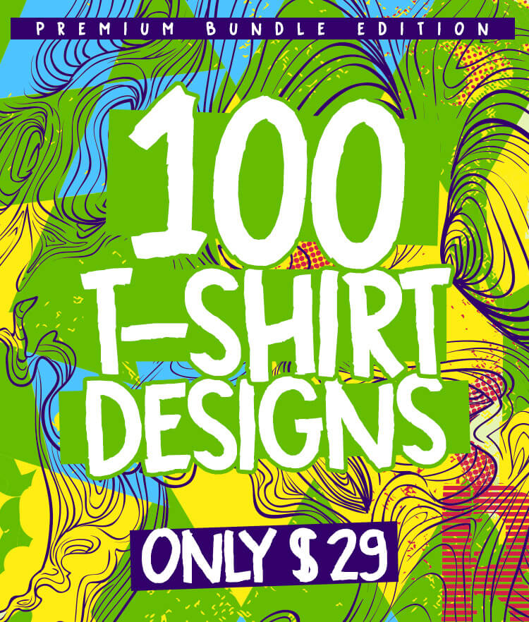 100 Tshirt Designs Bundle