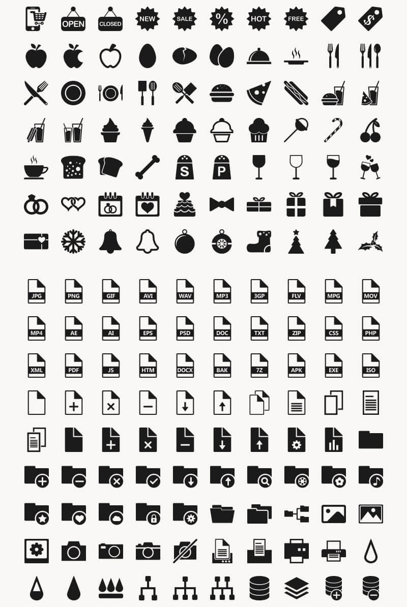 Incredible 2016 Icons Bundle Preview 05