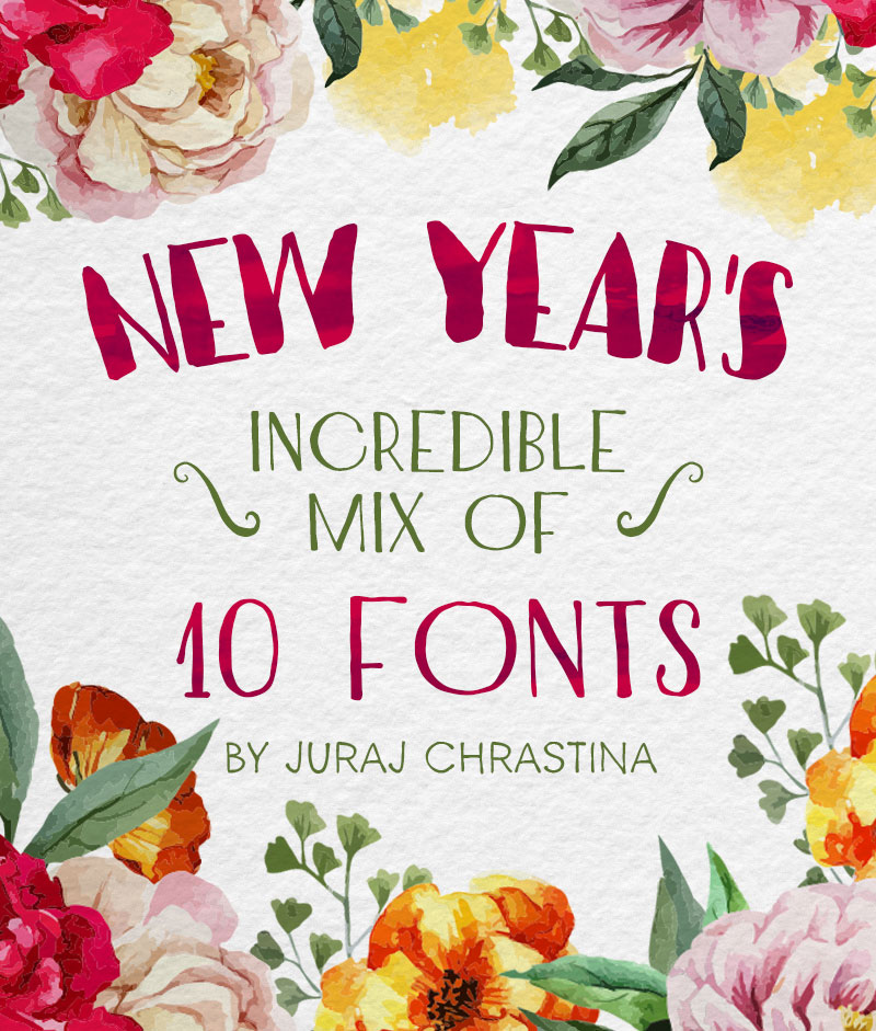 NEW YEAR’S Incredible Mix of Fonts Cover