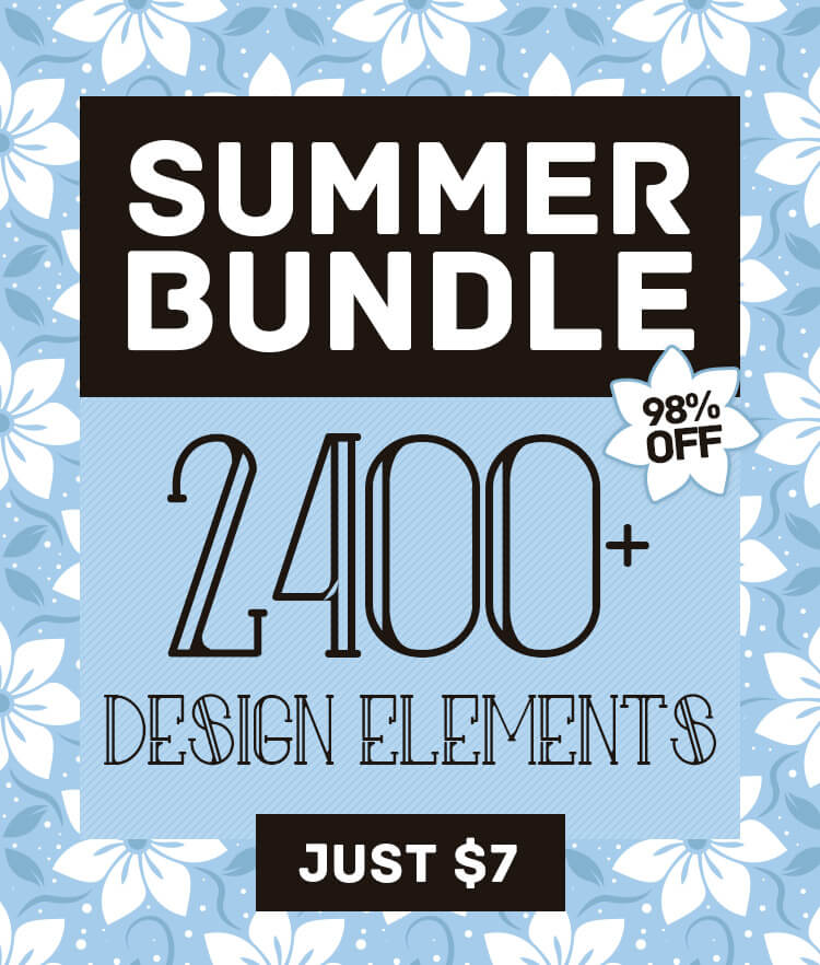 Summer Bundle 2400 Vector Icons Cover