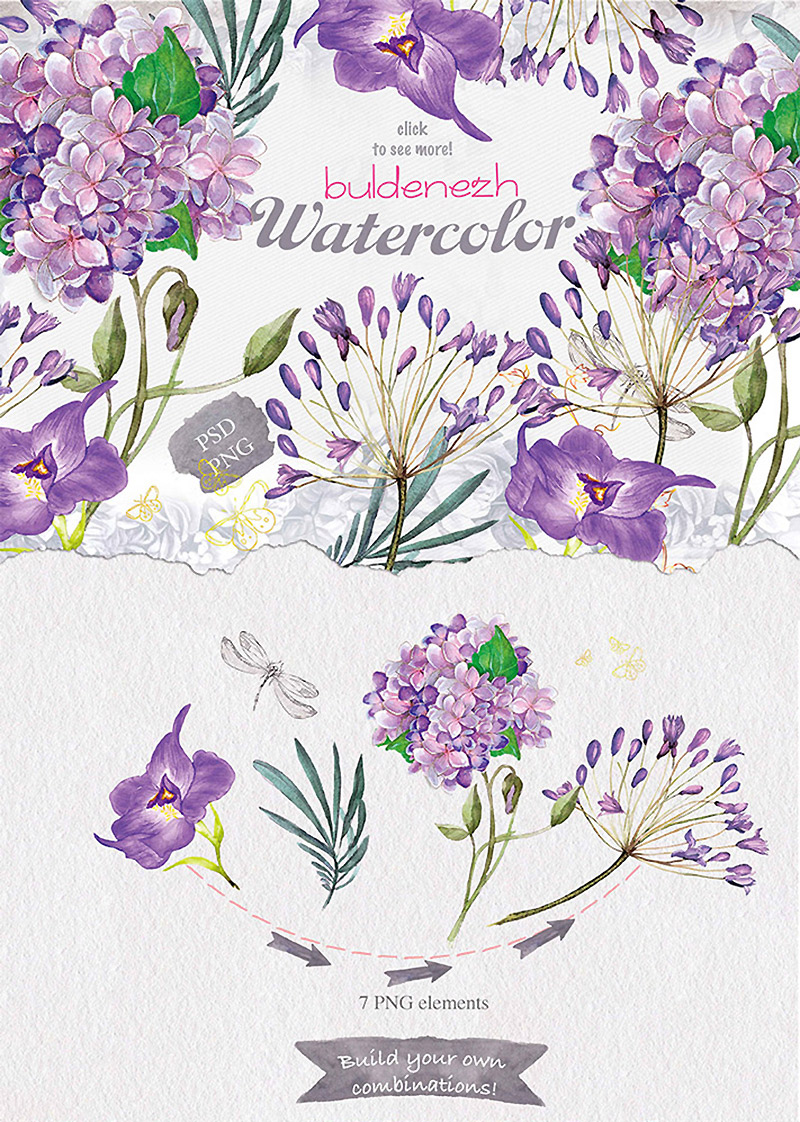 Summers Best Watercolor Collection Preview 01