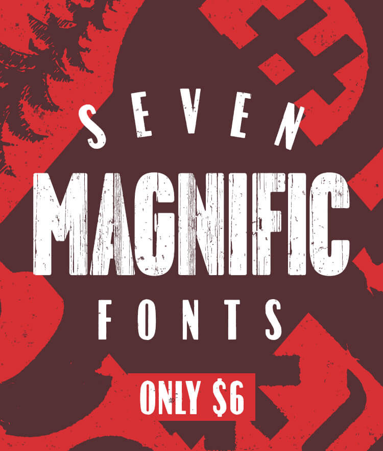 7 Magnific Fonts Typoforge Cover