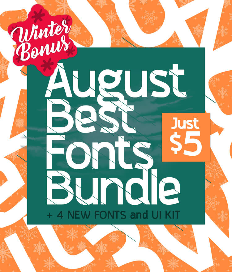 August Best Fonts Bundle