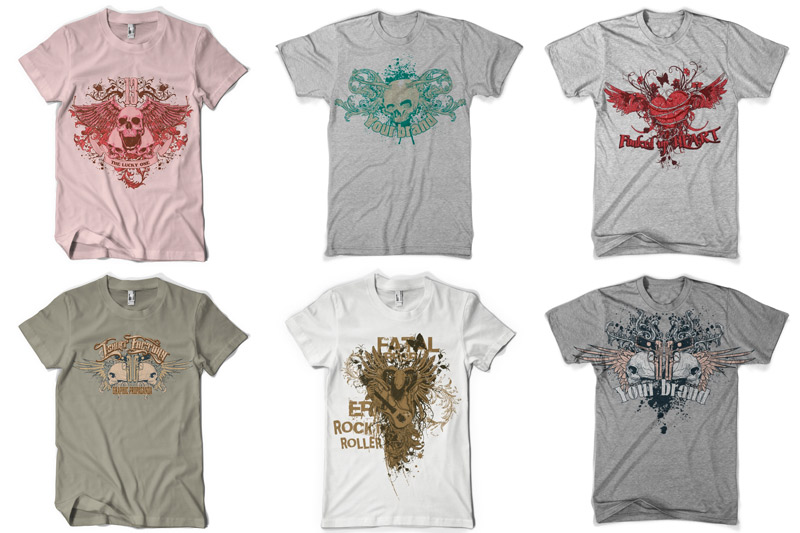 100 T shirt Designs Part 1 Preview 06