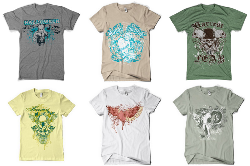 100 T shirt Designs Part 1 Preview 07