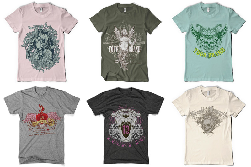 100 T shirt Designs Part 1 Preview 09