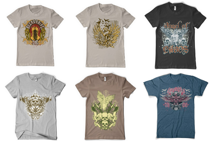 100 T shirt Designs Vol 2 Preview 01