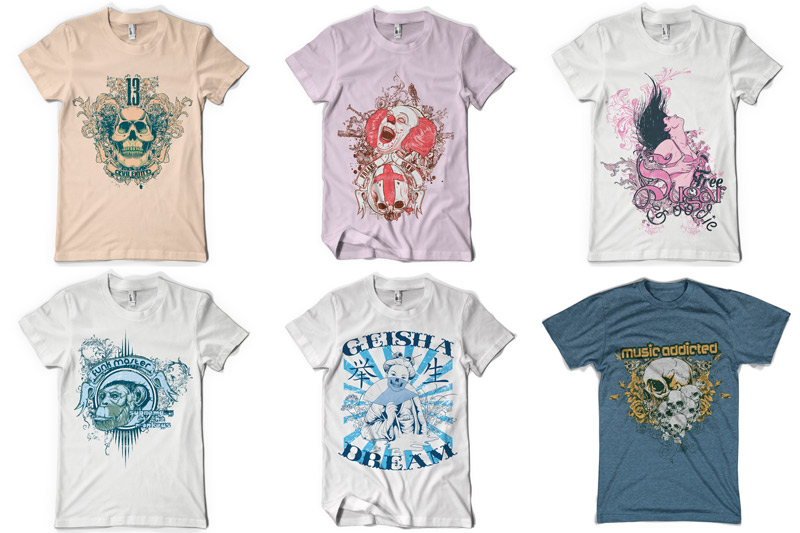 100 T shirt Designs Vol 2 Preview 05