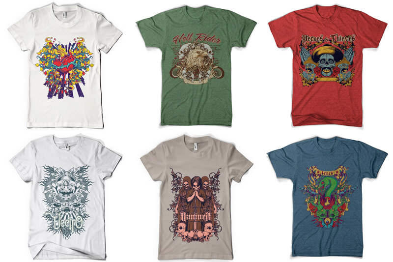 100 T-shirt Designs Vol 5 Preview 07