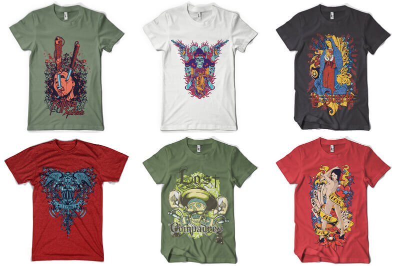 100 T-shirt Designs Vol 5 Preview 09