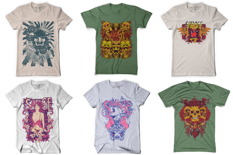 100 T-shirt Designs Vol 5 Preview 13