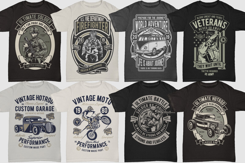 100 Retro T shirt Designs Vol 3 Preview 12