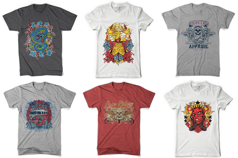 100 T-shirt Designs Vol 6 Preview 06