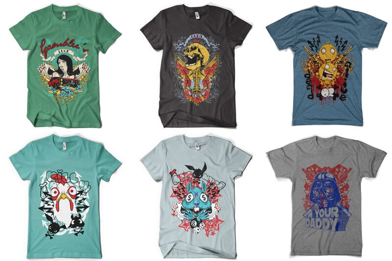 100 T-shirt Designs Vol 6 Preview 07