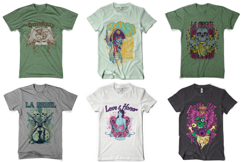 100 T-shirt Designs Vol 6 Preview 09