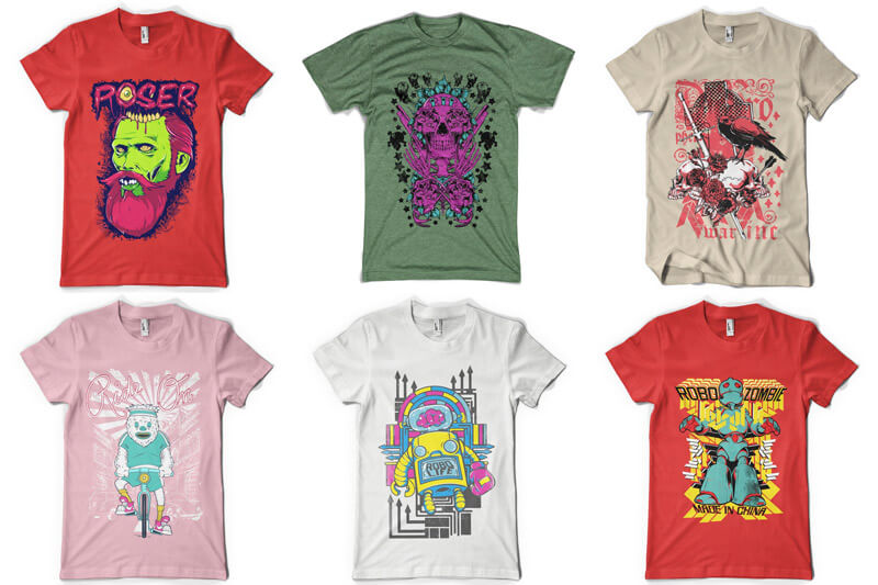 100 T-shirt Designs Vol 7 Bundle Preview 12