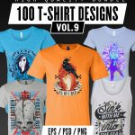 100 T-shirt Designs Vol 9