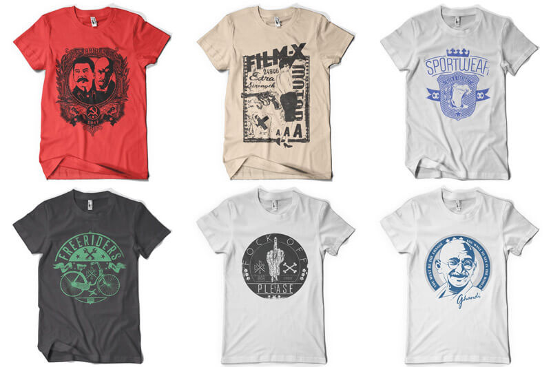 100 T-shirt Designs Vol 10 - Graphic Design Bundle Deals - Graphicloot