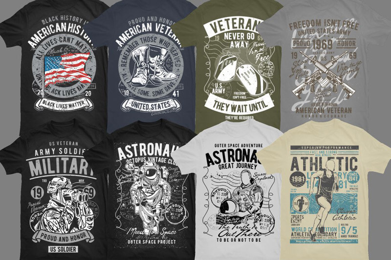 Download Vintage T-shirt Designs Bundle - Graphic Design Bundle ...